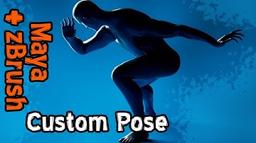Creating a Dynamic Pose for zBrush using Maya