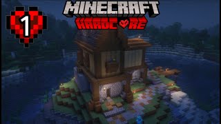 Building My FIRST House In Hardcore Minecraft