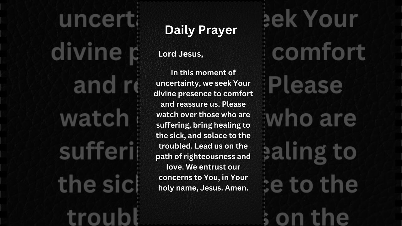 Divine Comfort and Healing Prayer