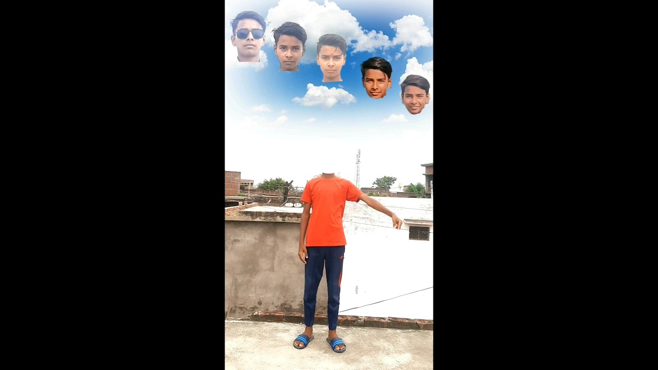 Single man correct head matching puzzle funny vfx magic video 