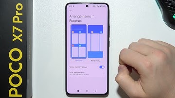 POCO X7 Pro: Change Recents Apps Layout