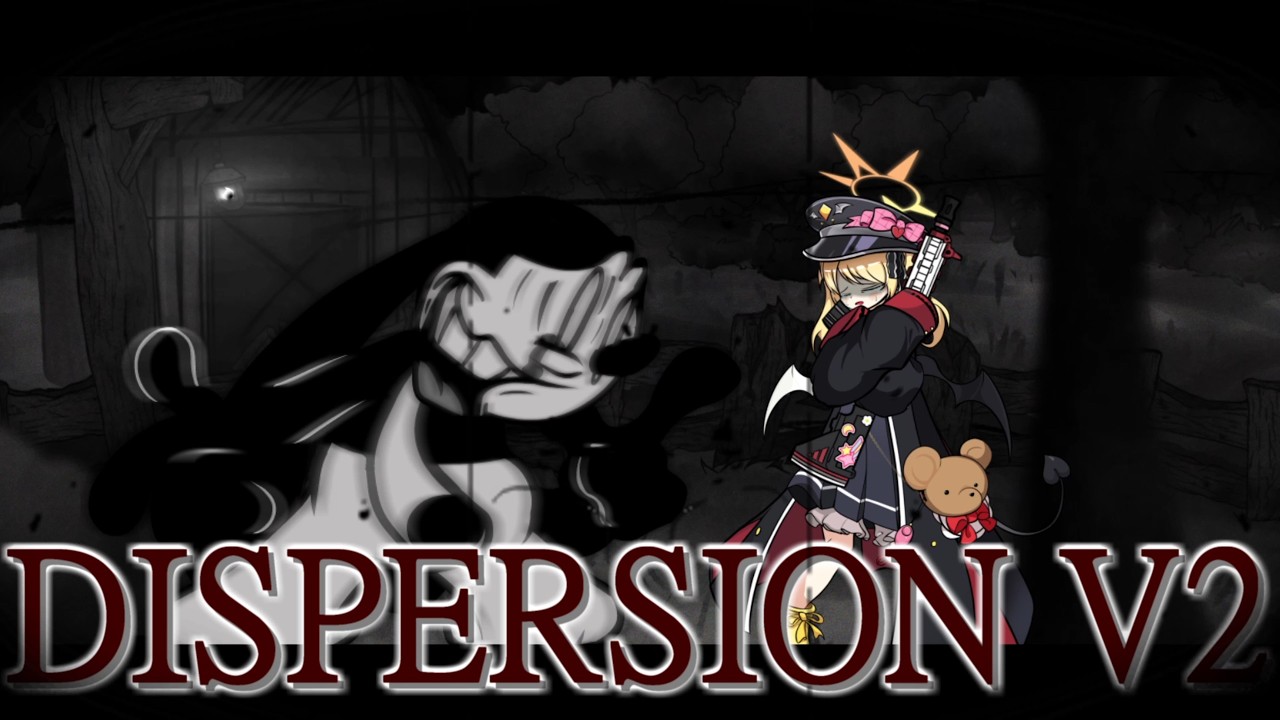 【FNF】Dispersion V2 but Oswald and Ibuki sings it【Blue Archive / ブルアカ】