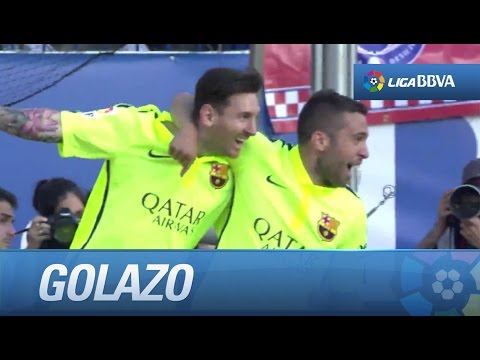 Golazo de Messi (0-1) que le da la Liga al FC Barcelona