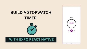 react native expo project ( Simple Stopwatch Timer )