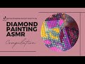 Asmr  diamond painting mystery painting compilation  sleep asmr
