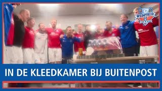 WEDSTRIJD V/D WEEK: Unieke kleedkamerbeelden VV Buitenpost