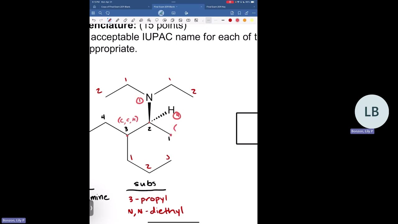 ACS UH | Organic Chemistry 2 Final Exam Review | April 21, 2025