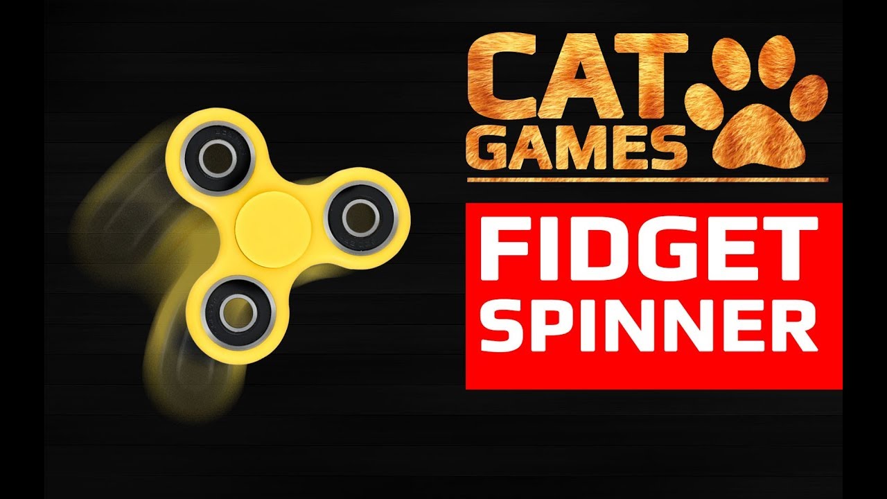 CAT GAMES ߷ FIDGET SPINNER (Entertainment Video for Cats to Watch