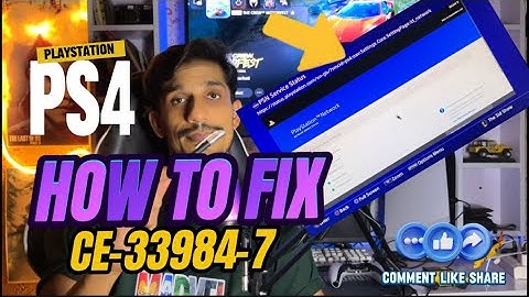 How To Fix PS4 Error CE-33984-7 IP Adress Failed Fix PlayStation 4
