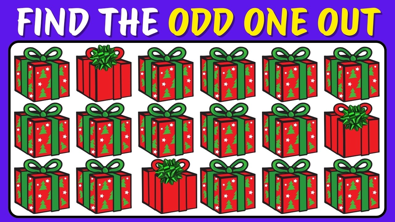 Find the ODD One Out 🎄✨ Christmas Edition 🎅❄️⛄️