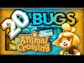 20 bugs sur animal crossing new horizons 