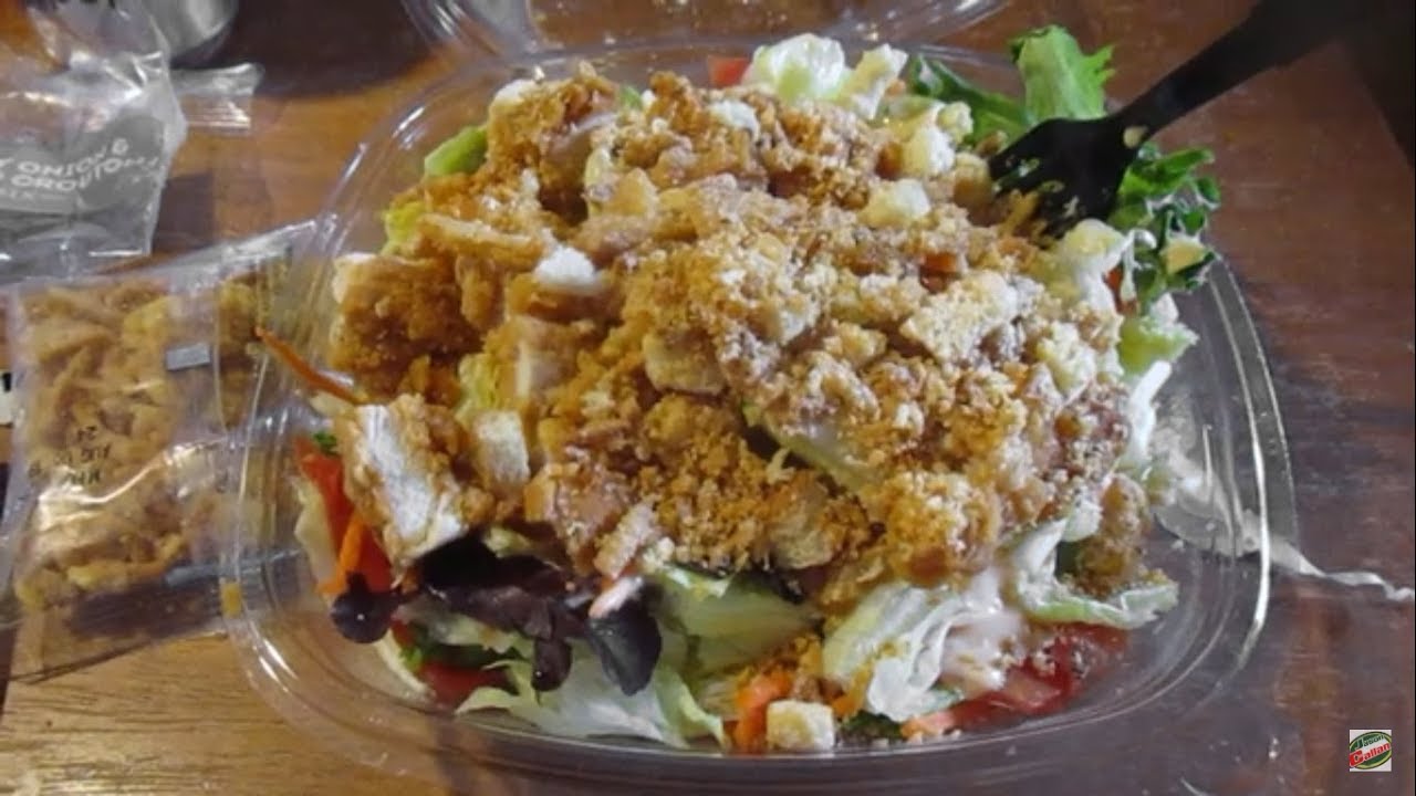 Wendy's Spicy Buffalo Chicken Salad YouTube