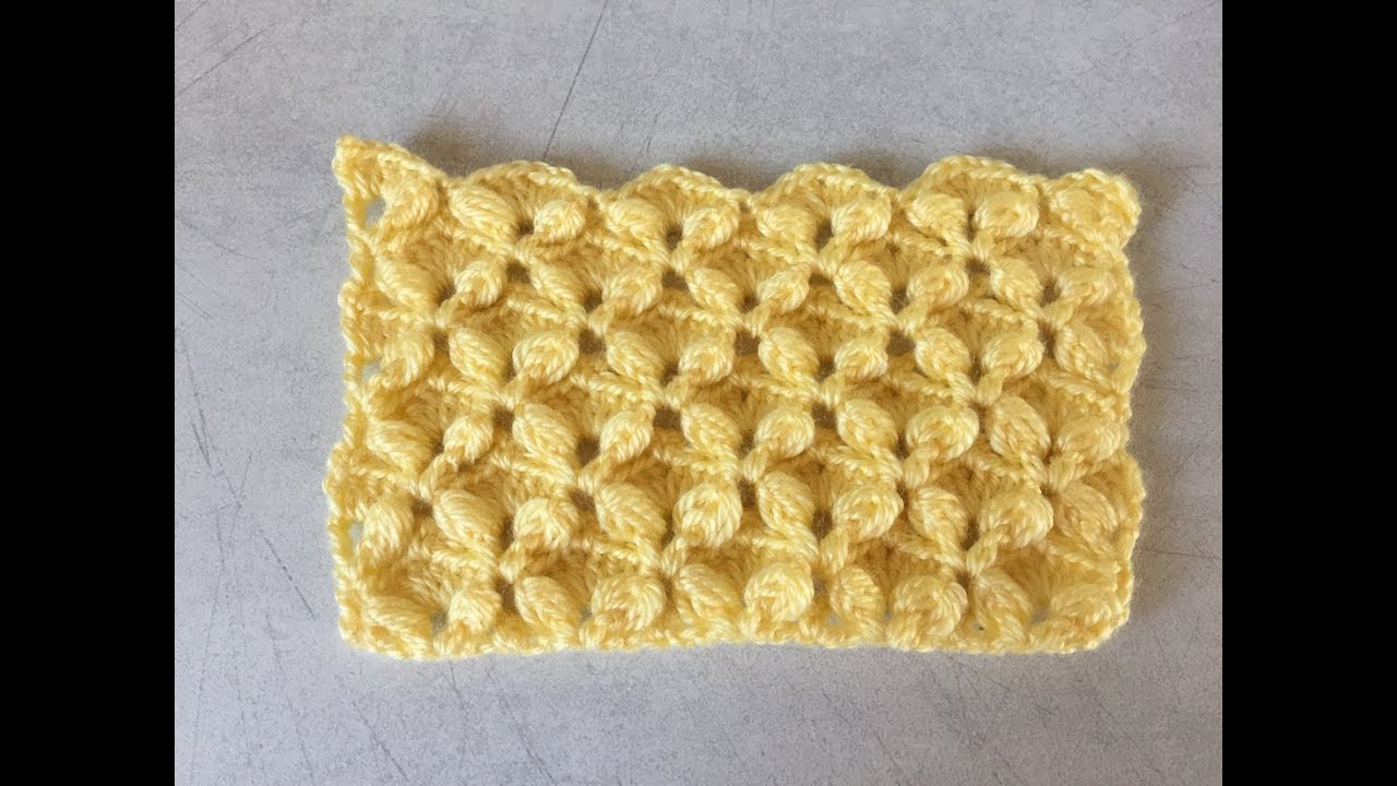 Tuto Motif Couverture Au Crochet Special Gaucher Youtube