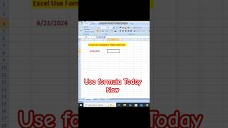Use excel formula Today Now like ❤️ share comment subscribe kar na bhula ❤️#excel