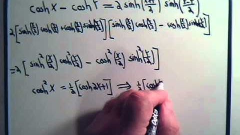 Hyperbolic Identities Example 4