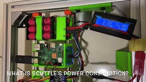 SCUTTLE Robot - how much power does it use? About 7w.