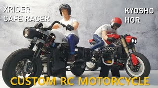 Custom Rc Motorcyclexrider Cafe Racerkyosho Horep102