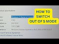 How to Switch out of S Mode