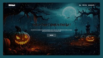 Responsive Halloween Website Design Using HTML CSS And JavaScript