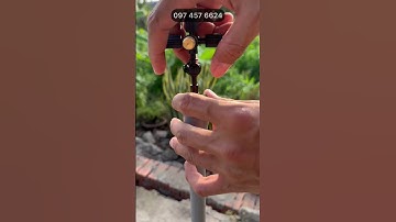 Béc phun sương đồng 5 hướng kết nối ống  PVC 21 tưới lan tưới cây làm mát đầu béc chỉnh được tia