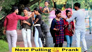 New Nose Pulling😋 Prank On Cute Girls👧 || Teddy Buddy