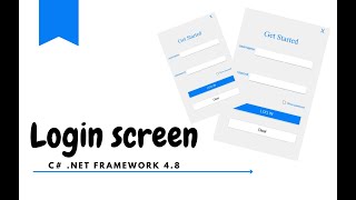 How to make a simple login screen using C# without connect to database with visual studio 2022