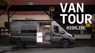 FULL SHOWER & OFFGRID AC | Highline | Ram Promaster 159 Build With Modern Interior