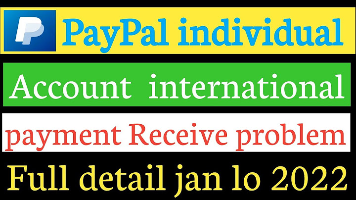 Can i receive international payments through paypal personal account