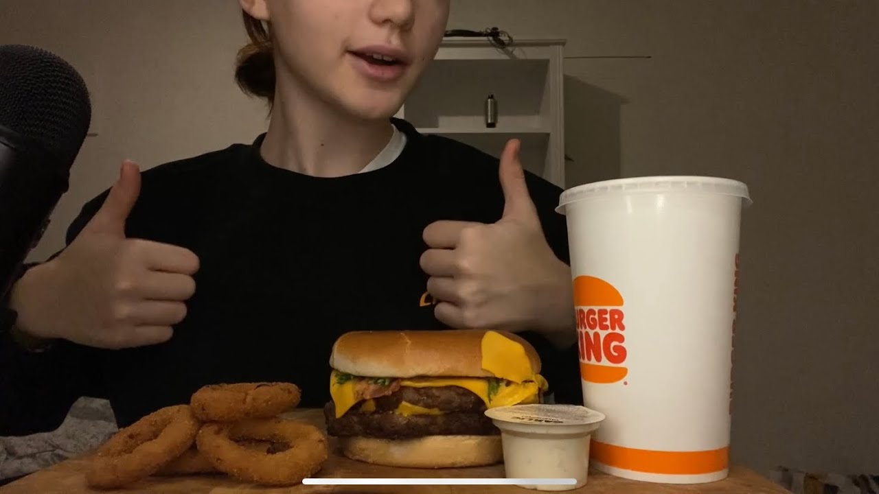 [ASMR] Eating Burger King🍔 *CRISPY*