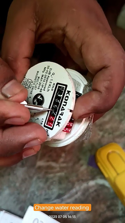 how to change reading of water meter #bill #djb