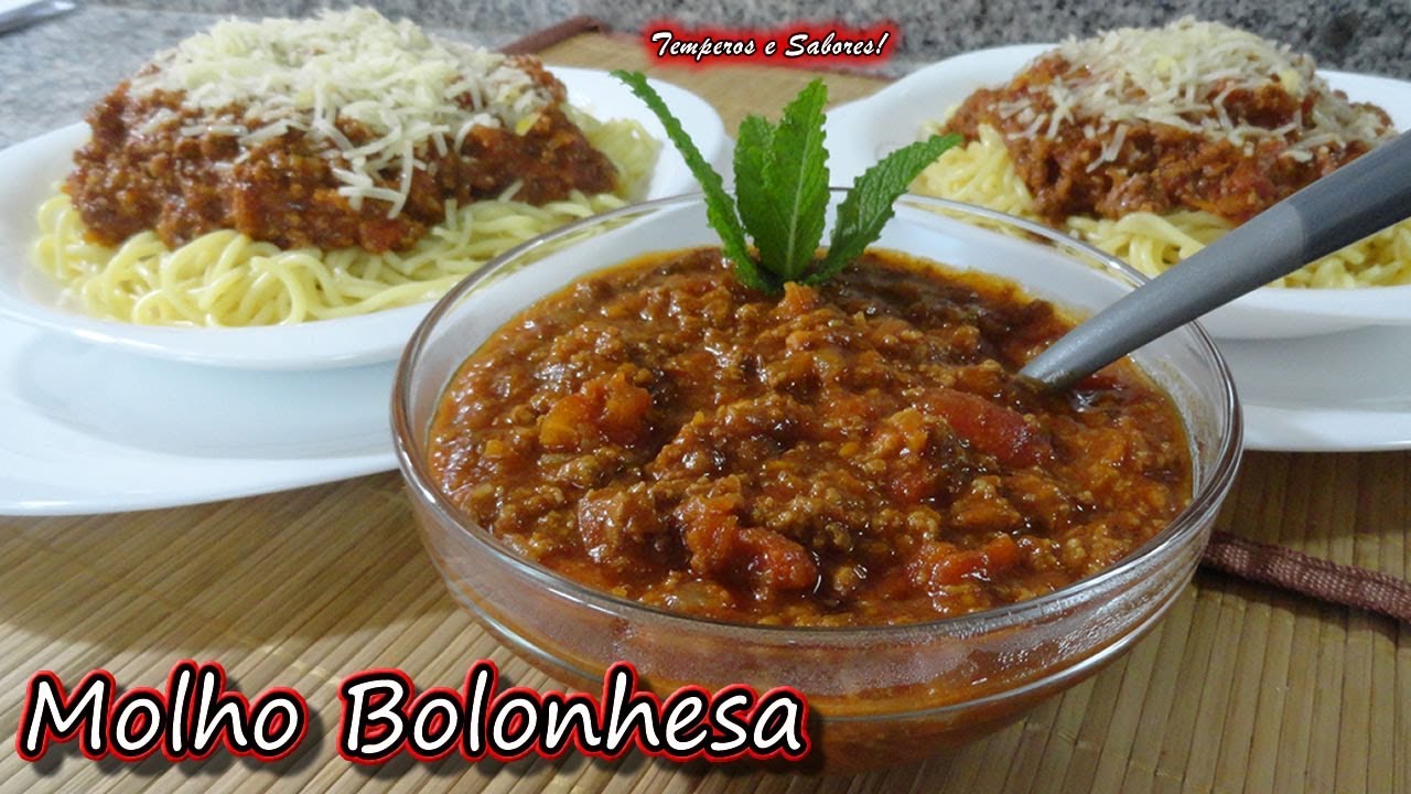 MOLHO BOLONHESA incrívelmente fácil e delicioso