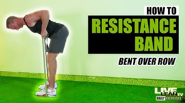 How To Do A RESISTANCE BAND BENT OVER ROW | Exercise Demonstration Video and Guide