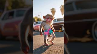 🐒 Monkey Dance Shorts | Cute & Funny Viral Video 😂🔥#shorts