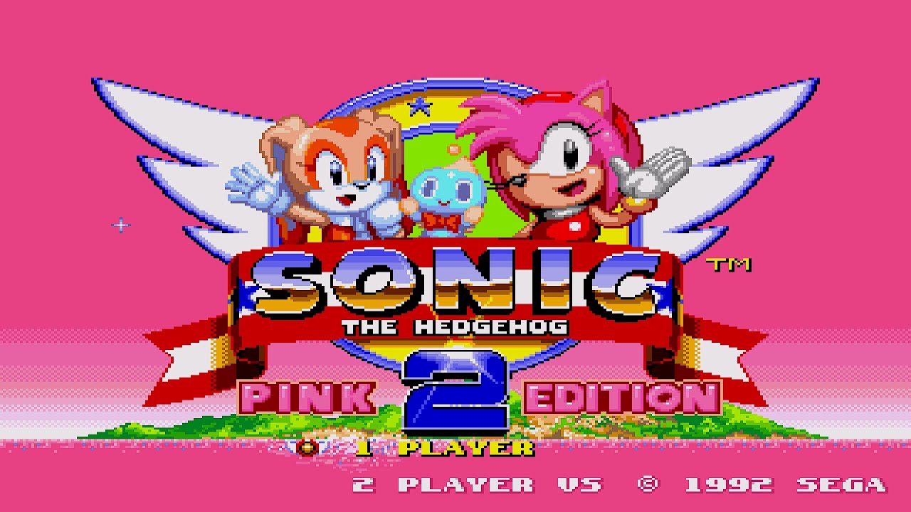 Sonic 2 Pink Edition - O Mod das Garotas Cor-de-Rosa 