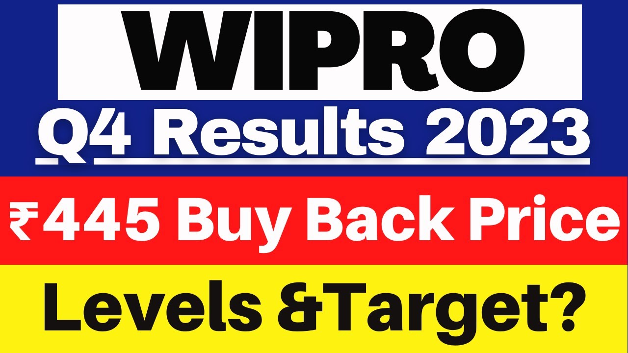 WIPRO Q4 RESULTS 2023 | WIPRO SHARE BUYBACK NEWS | WIPRO BUY BACK PRICE ...