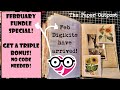 FEBRUARY FUNDLE TRIPLE BONUS SPECIAL! :) February Digikits! Easy Junk Journal Ideas! Paper Outpost!