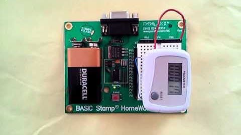 Pedometer as BASIC Stamp Pulse Counter