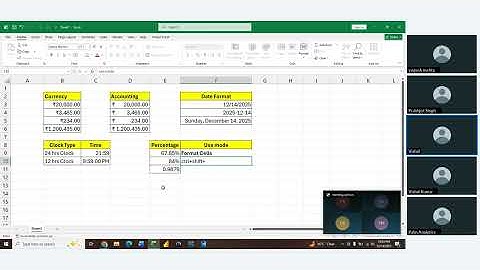Data Analytics Course Batch 109 Excel Training : Session 3