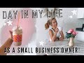  day in my life as a small business owner stardust by allie vlog 