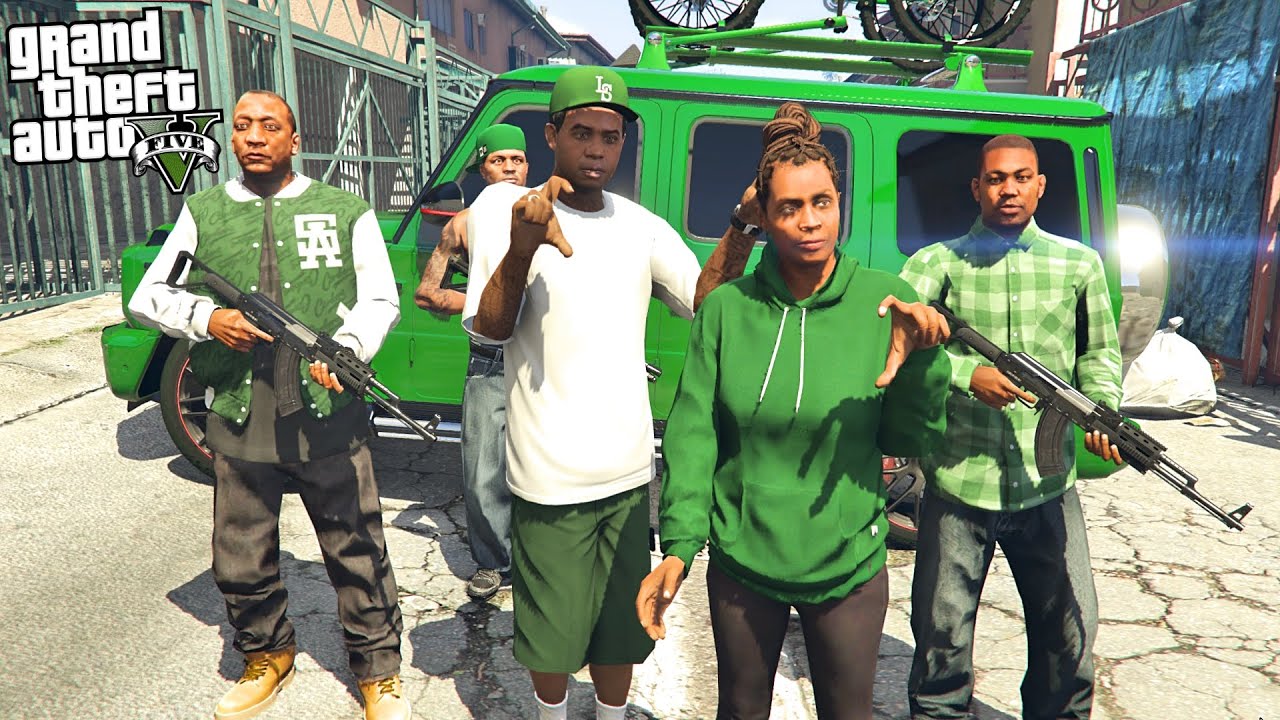 FRANKLIN AUNTIE DENISE JOINS LAMAR GANG IN GTA 5!!! (GTA 5 Mods) - YouTube