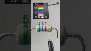 5.6k ohm resistor color code // #shortvideo