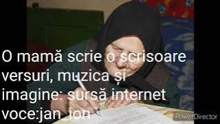O mamă scrie o scrisoare
