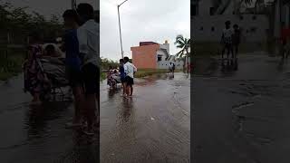 Flowing water from puzlah river taking a water wash #shorts #shortvideo #rain2022