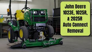 john deere 1023e, 1025r, & 2025r auto connect removal tutorial by minnesota equipment