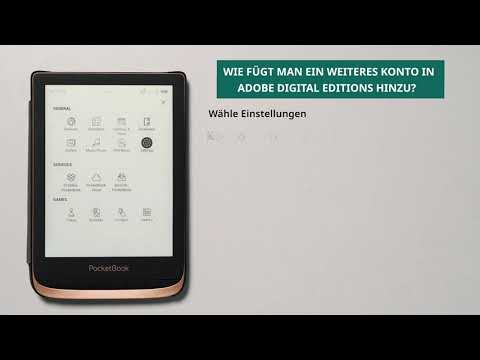 Wie fügt man ein weiteres Konto in Adobe Digital Editions hinzu? PocketBook