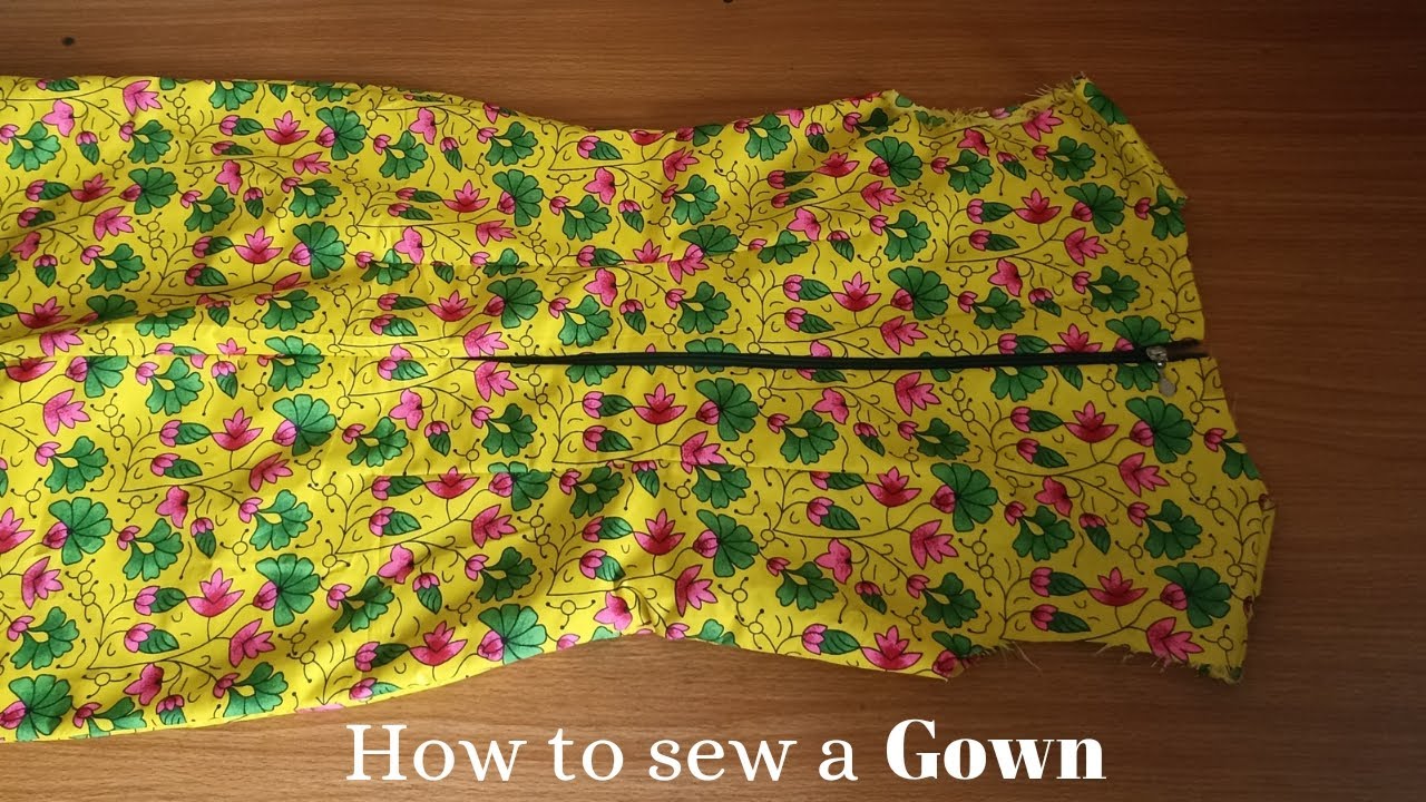 How to sew a gown for beginners {DETAILED} { sewing class 1️⃣5️⃣