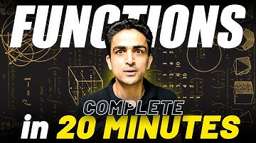 Complete Functions in 20 mins | JEE Main Quick Revision