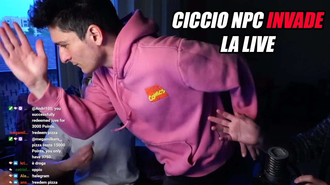Ciccio NPC invade la live di Mario