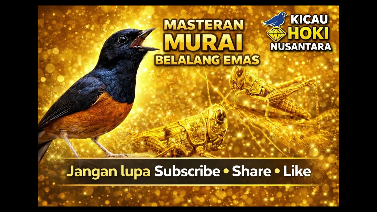 Masteran murai suara Belalang Emas Jernih Jeda Panjang