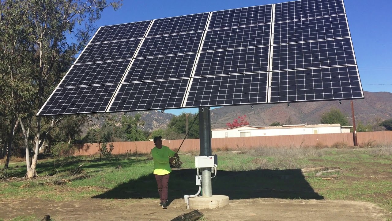 Off-Grid Outback Solar System, Seasonal tilt Racking by MT Solar - YouTube